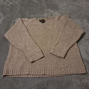Woolrich Mens Vintage Wool V-neck Pullover Knit Sweater Sz. XL.